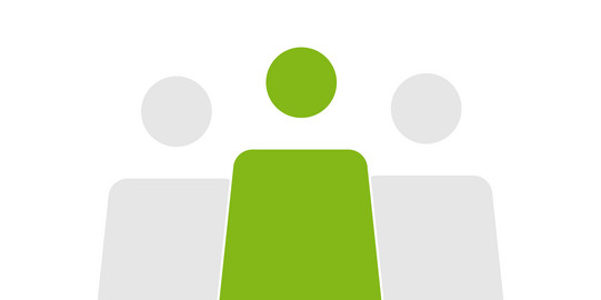 News-Icon Personengruppe Drei Personenicons