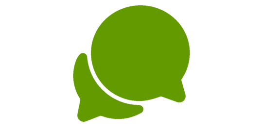 grünes Chat Icon